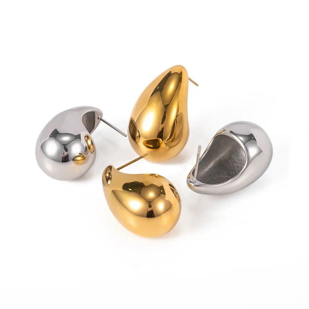 Bodega Earrings — gold-plated and silver-plated stainless steel earrings