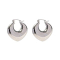 Bodey Earrings — silver-plated stainless steel earrings, front view