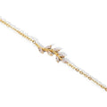 Vine Bracelet — zircon vine bracelet in 18k gold-plated stainless steel, front view