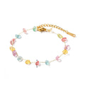 Fairy Rock Bracelet — textured 18k gold-plated bracelet, front view
