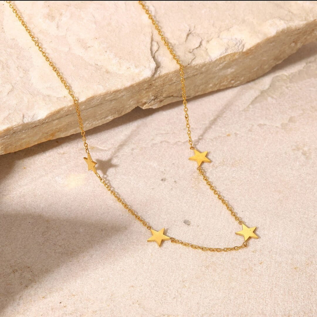 Starry Necklace — close-up of star pendant