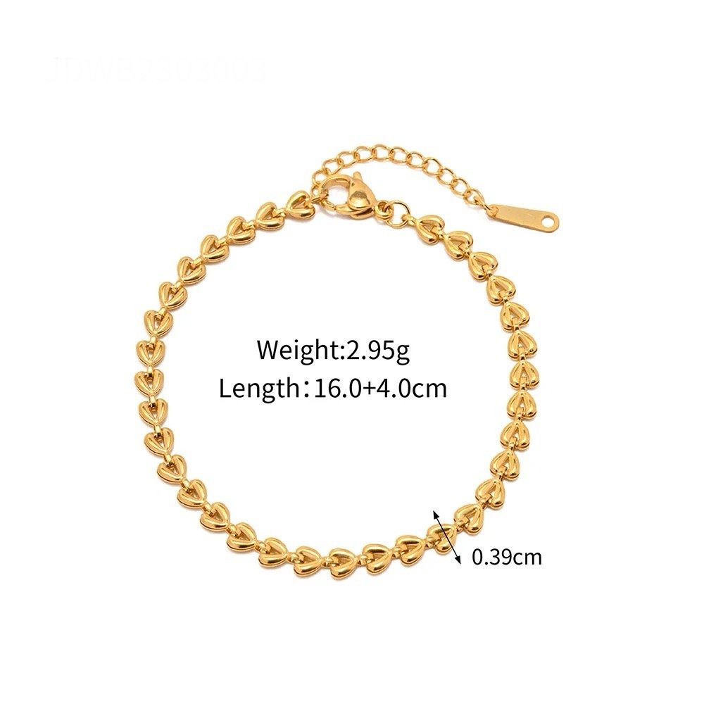 Heartfelt Bracelet — close-up of heart motif