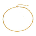 Heartfelt Necklace — heart pendant necklace in 18k gold-plated stainless steel, front view