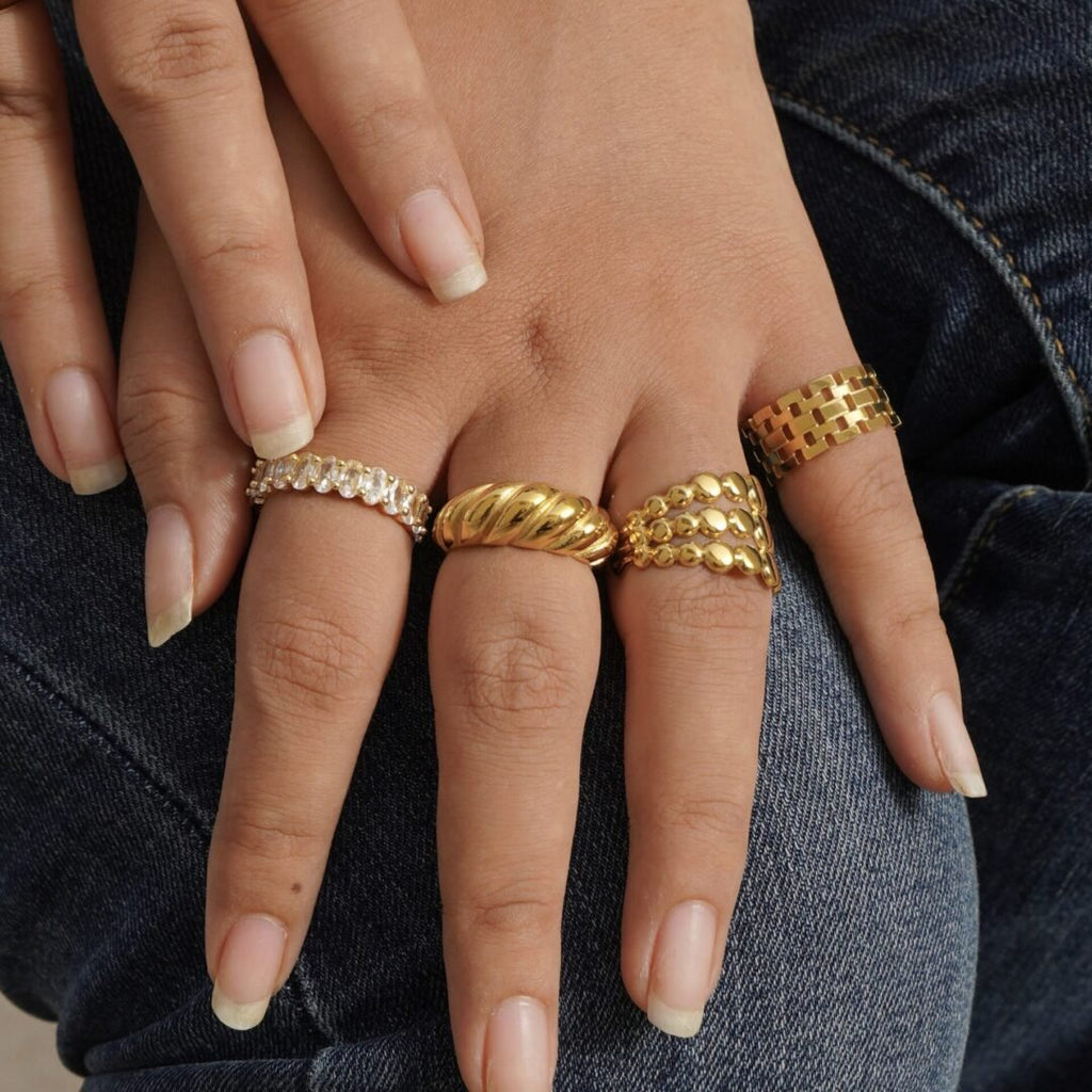 Croissant Ring — croissant ring worn on the finger