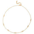 Forever and Always — gold-plated pendant necklace, front view