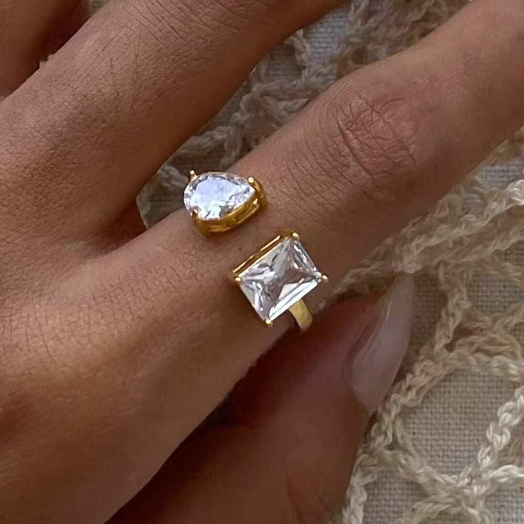 Kylie Ring — zircon ring worn on the finger