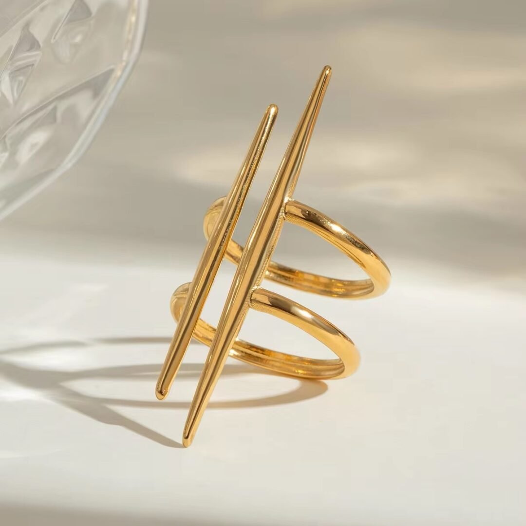 Spike Ring — close-up of the tapered point