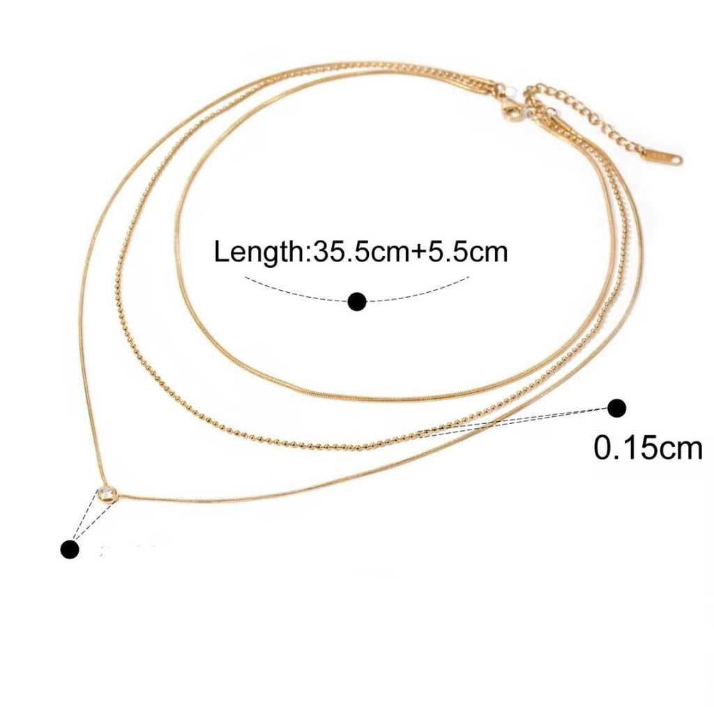 Three Layered Gem — close-up of the three joined chains