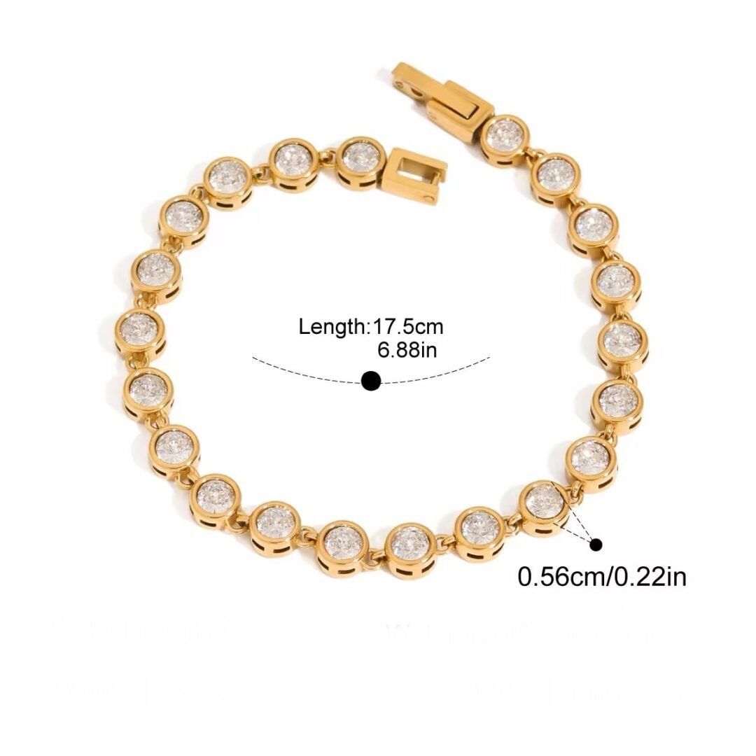 Majesty Bracelet — gold statement bracelet, flat lay