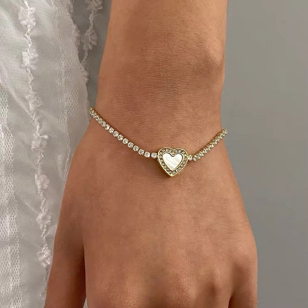 Adore You Bracelet — close-up of the zircon setting