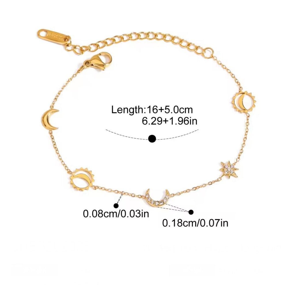 Cosmic Charm Bracelet — worn on the wrist