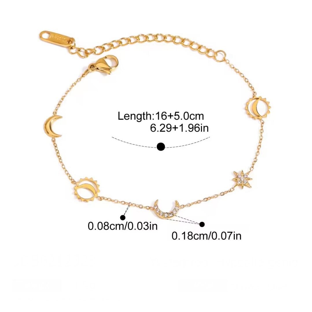 Cosmic Charm Bracelet — worn on the wrist