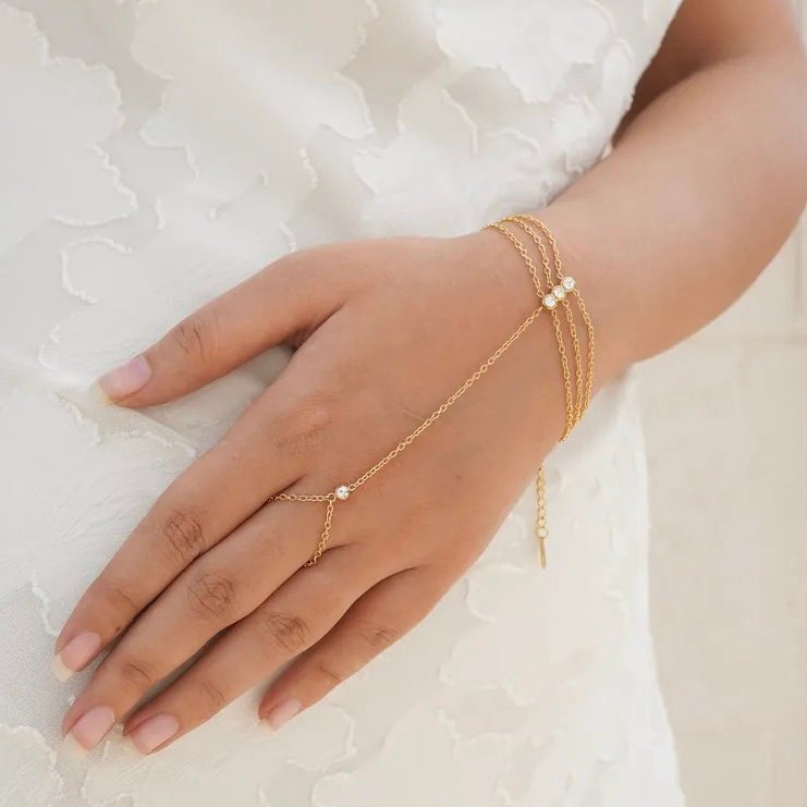 Bond Hand Chain — hand chain worn across the hand