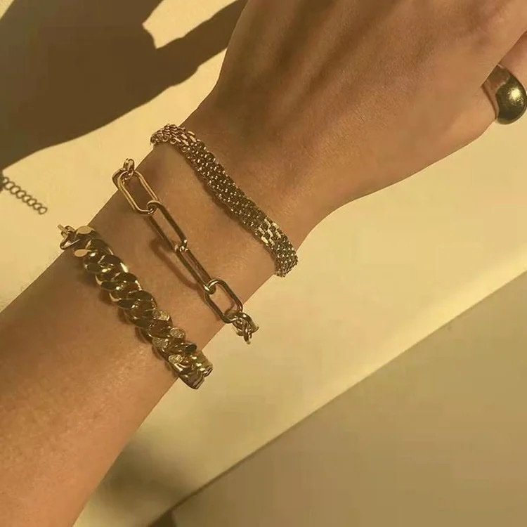 Grace Bracelet — gold-plated bracelet clasp detail