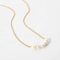 Pearl Necklace — genuine freshwater pearl necklace, front view