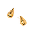 Mini Bodega Earrings — small 18k gold-plated earrings, front view