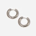 Small Tube Hoops - Silver